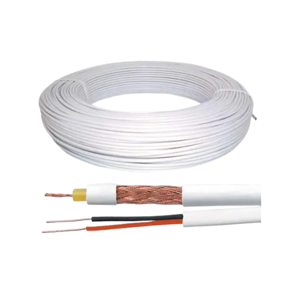 Cabo Coaxial 4mm Telecam 80%+2x26 — 100m